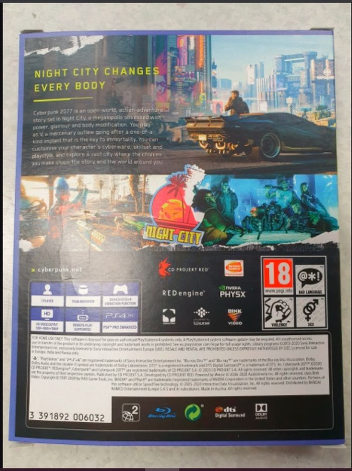 Cyberpunk 2077 Game Size Reaches 70gb On Ps4 And Uses Two Cds Everyday News Cyberpunk 2077 Game Size Reaches 70gb On Ps4 And Uses Two Cds Everyday News