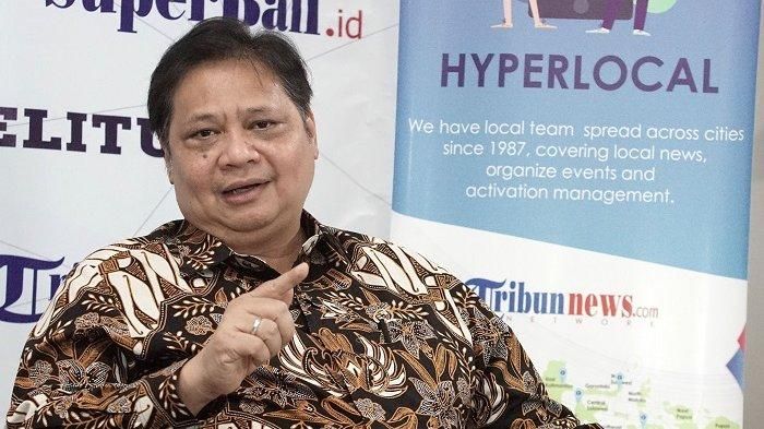 Menko Perekonomian Airlangga Hartarto, pernah positif Covid-19. Tapi tidak diumumkan.