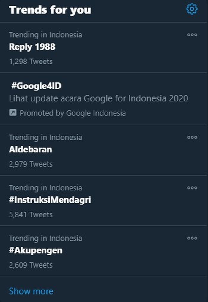 aldebaran trending topik
