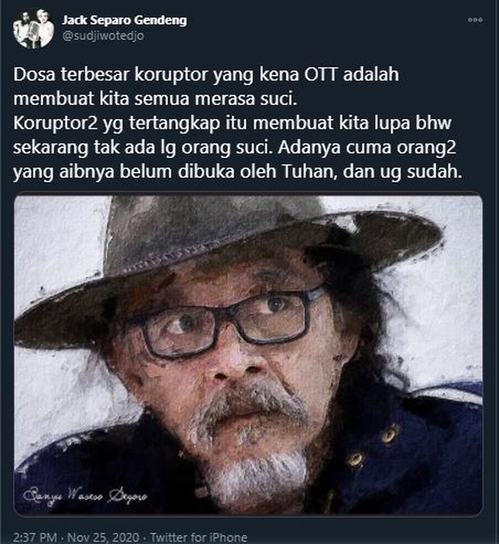 Tweet Sudjiwo Tedjo