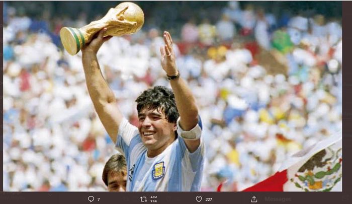 Legenda timnas Argentina, Diego Maradona.