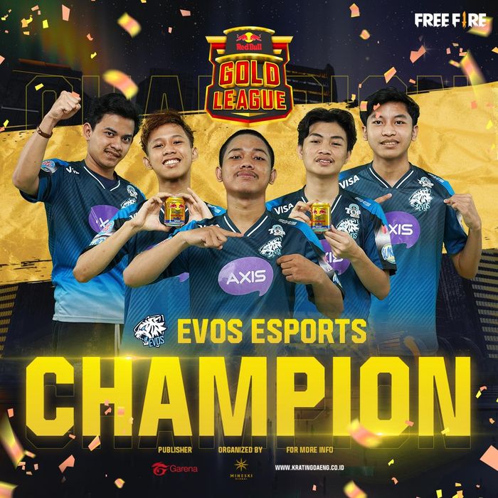 EVOS Esports 1st Winner of Red Bull Gold League