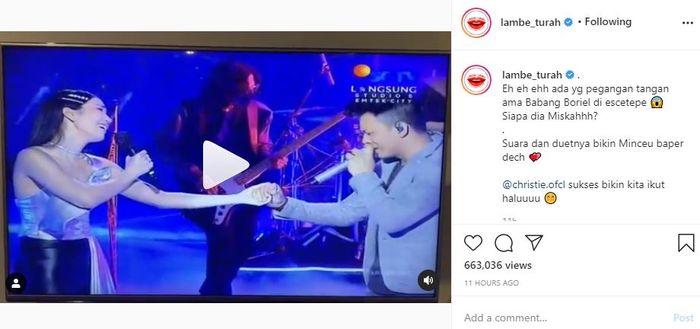 Ariel NOAH menggenggam erat tangan Christie Hartono