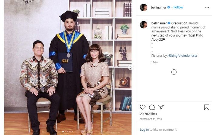Potret Meriam Bellina saat putranya wisuda