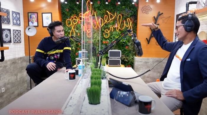 Baim Wong di podcast Sandiaga Uno