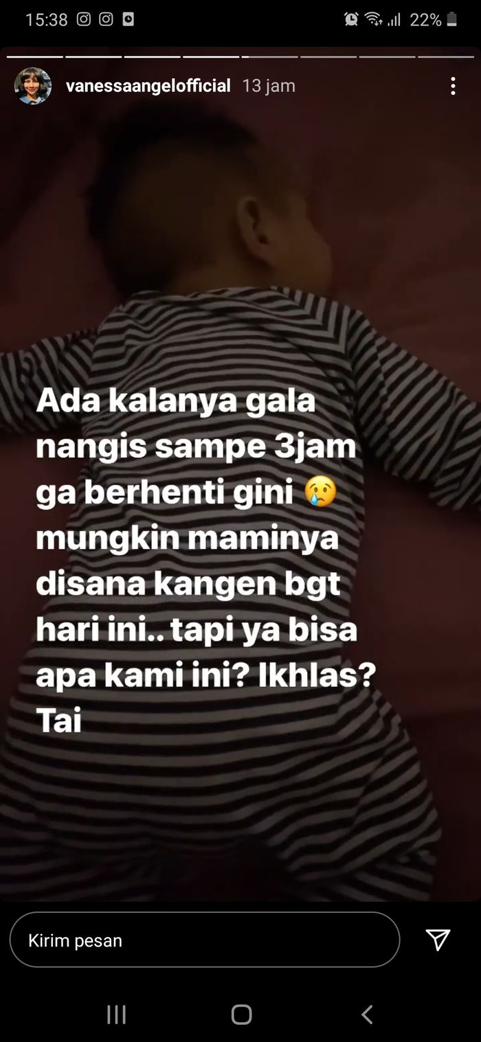 Bibi Ardiansyah curhat Gala Sky Ardiansyah sering <a href='https://manado.tribunnews.com/tag/menangis' title='menangis'>menangis</a> hingga 3 jam.