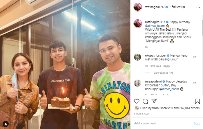 Punya Keinginan Lain Walaupun Sudah Dibelikan Kado Raffi Ahmad Tak Kuasa Ledek Dimas Ramadhan Di Hari Ulang Tahunnya Salah Lu Semua Halaman Wiken