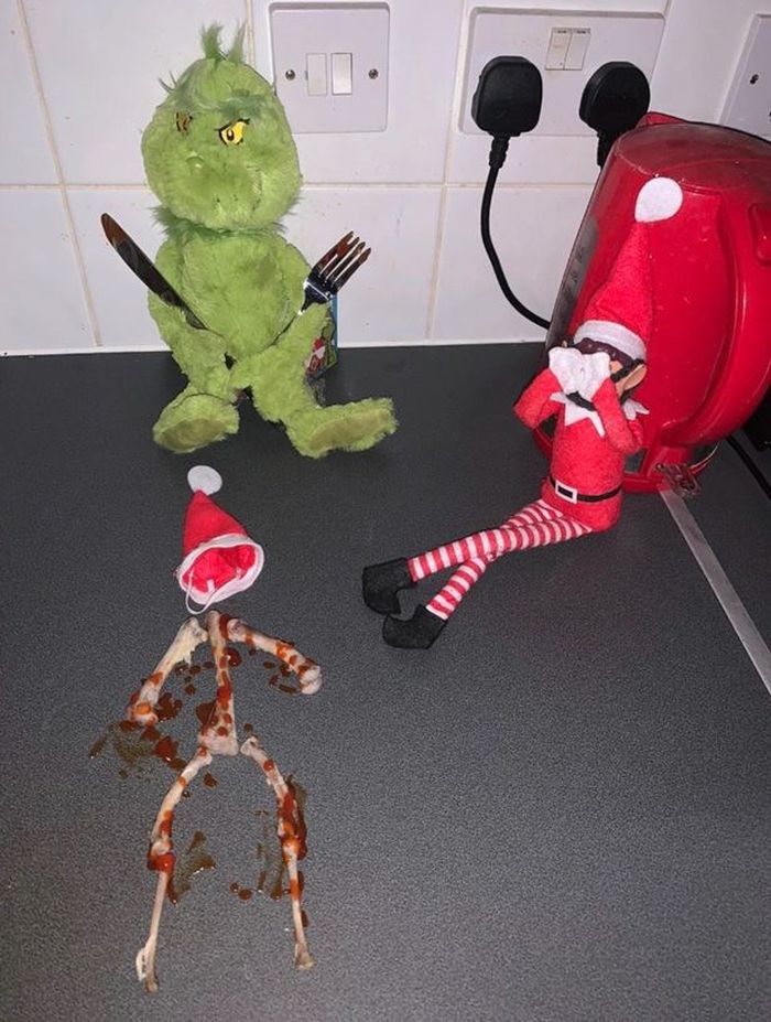 Prank Grinch makan Elf