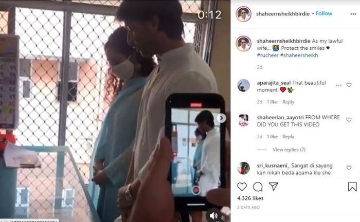 Shaheer Sheikh dan Ruchikaa Kapoor mengucap janji suci.