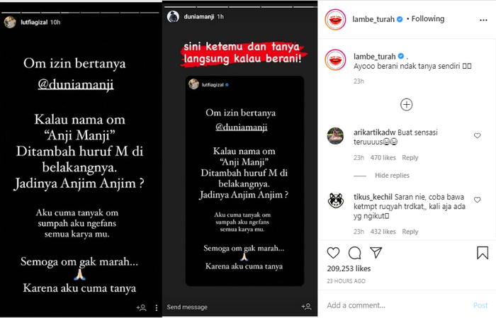Lutfi Agizal kena semprot <a href='https://pontianak.tribunnews.com/tag/anji' title='Anji'>Anji</a> Manji gara-gara ubah nama mantan vokalis Drive jadi <a href='https://pontianak.tribunnews.com/tag/anji' title='Anji'>Anji</a>m <a href='https://pontianak.tribunnews.com/tag/anji' title='Anji'>Anji</a>m.