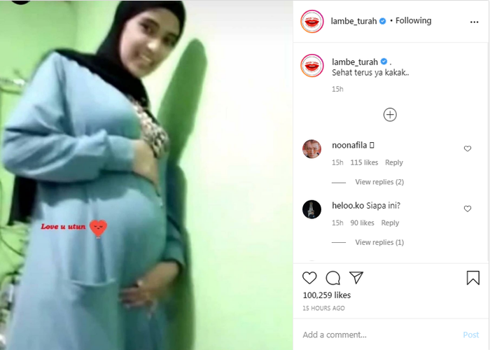 Nadya Mustika pamer baby bump.