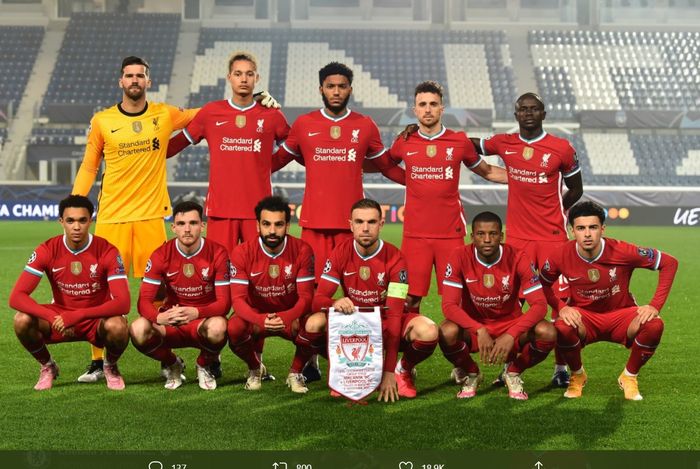 Curtis Jones dan Rhys Williams turut masuk dalam sebelas awal Liverpool kala menghadapi Atalanta dalam lanjutan fase grup Liga Champions.