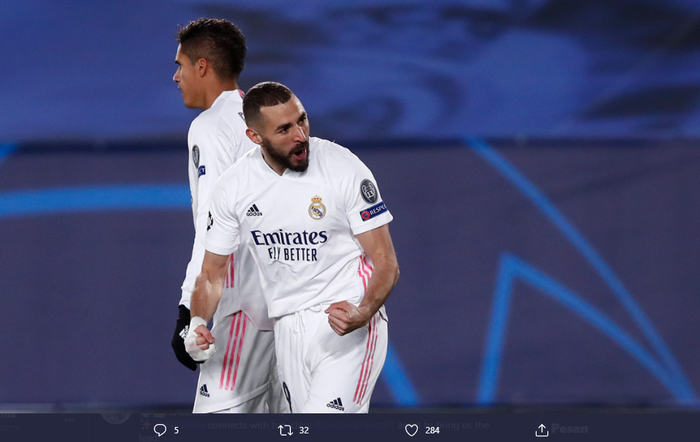 Penyerang Real Madrid, Karim Benzema