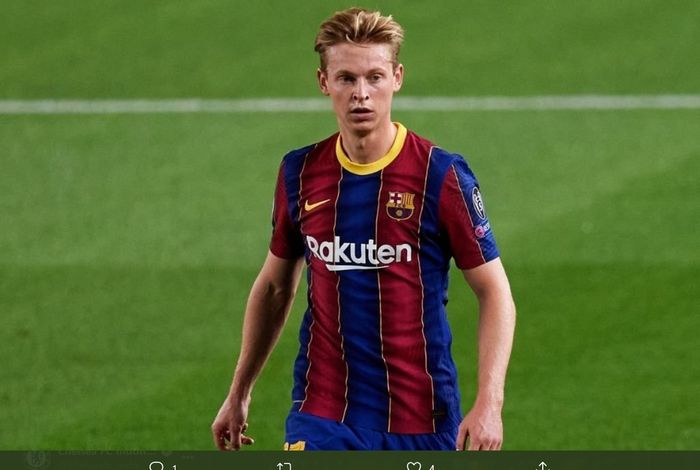 Gelandang tengah Barcelona, Frenkie De Jong , dikabarkan masuk dalam bidikan raksasa Bundesliga, Bayern Muenchen.