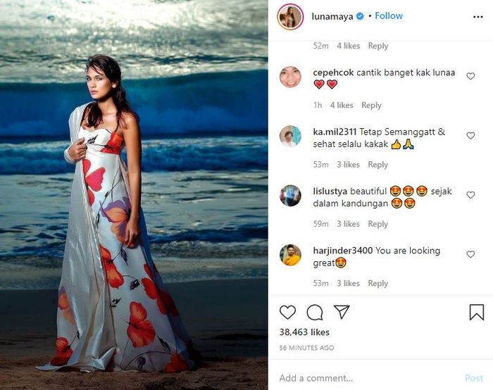Komentar netizen saat melihat potret lama Luna Maya jadi model di pantai