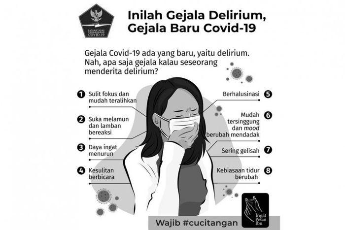 Infografik terkait delirium ternayta bukan buatan Satgas Covid-19.