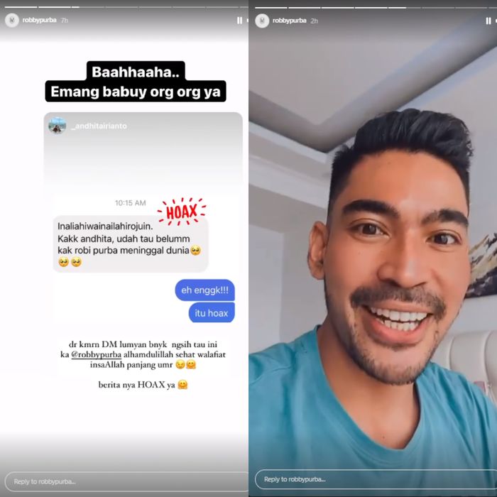 Robby Purba klarifikasi