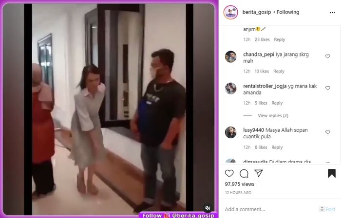 Gestur <a href='https://palembang.tribunnews.com/tag/amanda-manopo' title='Amanda&nbsp;Manopo'>Amanda&nbsp;Manopo</a> jadi sorotan