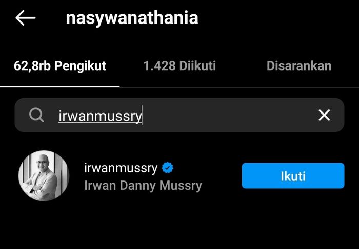 Putri Desy Ratnasari masih berhubungan baik dengan Irwan Mussry. (Instagram @nasywanathania)