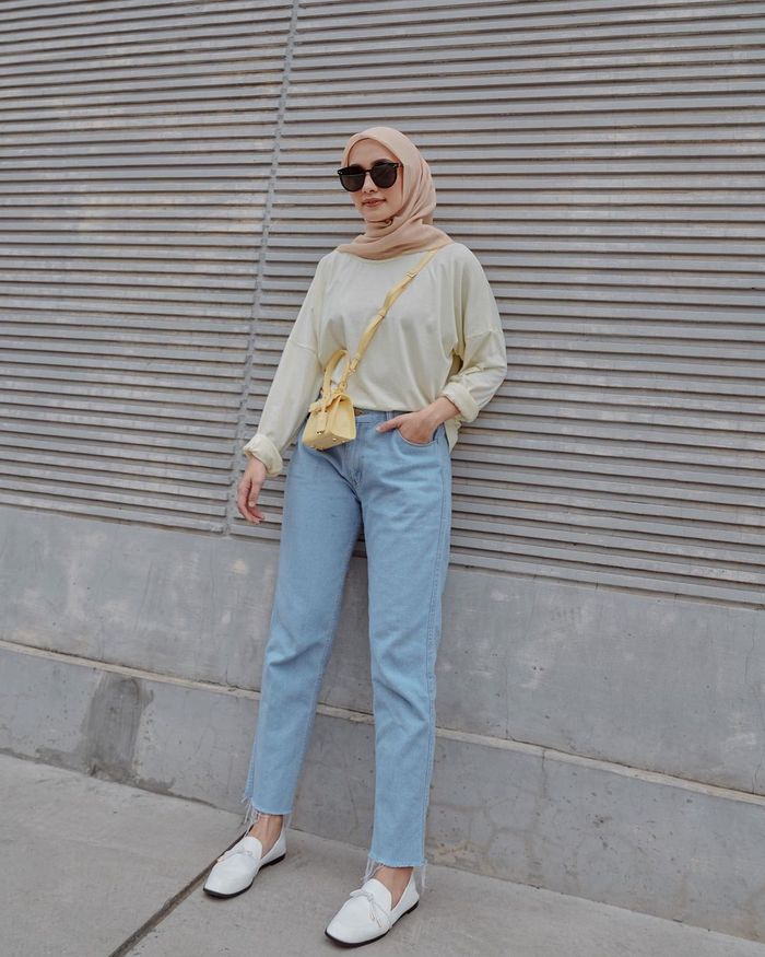  Ootd  Celana  Jeans  Hijab ootd  style hijab dengan celana  