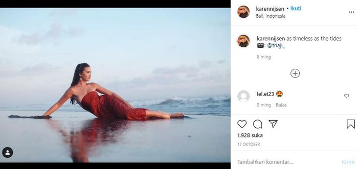 Potret cantik Karen Nijsen