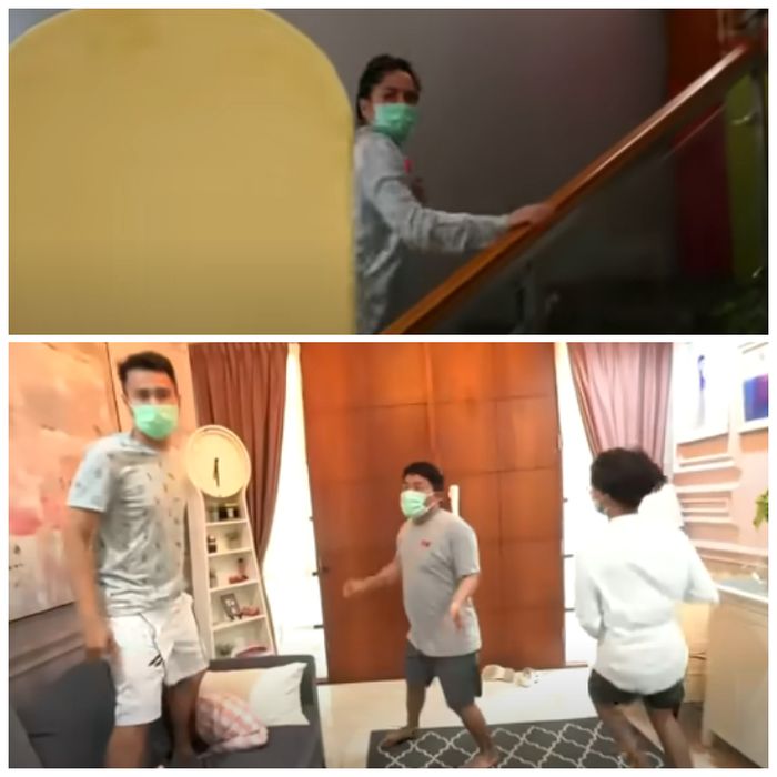 Penghuni di rumah Raffi ketakutan setelah ada ular milik Dimas Ahmad menggeliat di lantai