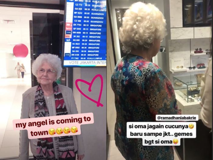 Cantik nggak ketulungan, intip wajah ayu nenek Nia Ramadhani, Hanna Ingram yang dikabarkan asli belanda, nggak kalah set dari sang cucu dan cicitnya.