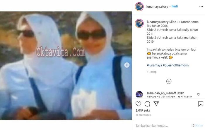 Potret <a href='https://jambi.tribunnews.com/tag/luna-maya' title='Luna Maya'>Luna Maya</a> ketika mengenakan <a href='https://jambi.tribunnews.com/tag/hijab' title='hijab'>hijab</a>