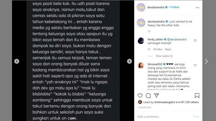 Dituding Anak Durhaka Usai <a href='https://jambi.tribunnews.com/tag/iis-dahlia' title='Iis Dahlia'>Iis Dahlia</a> Nangis-nangis, <a href='https://jambi.tribunnews.com/tag/devano' title='Devano'>Devano</a> Akhirnya Blak-blakan: Saya Ingin Hidup Seperti Anak Lain!