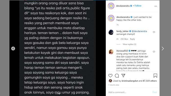 Dituding Anak Durhaka Usai <a href='https://jambi.tribunnews.com/tag/iis-dahlia' title='Iis Dahlia'>Iis Dahlia</a> Nangis-nangis, <a href='https://jambi.tribunnews.com/tag/devano' title='Devano'>Devano</a> Akhirnya Blak-blakan: Saya Ingin Hidup Seperti Anak Lain!
