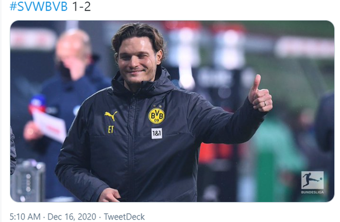 Pelatih anyar Borussia Dortmund, Edin Terzic.