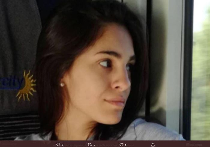 TWITTER.COM/LANACION__ Magali Gil, sosok yang mengaku sebagai anak perempuan kandung Diego Maradona.