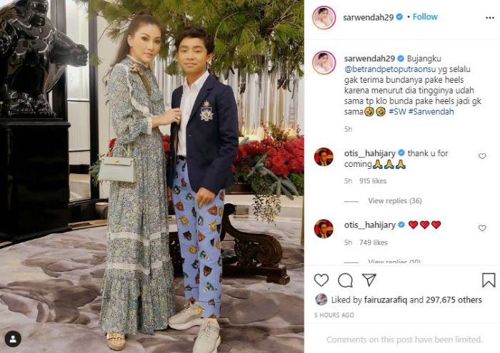 Potret Sarwendah dan Betrand Peto