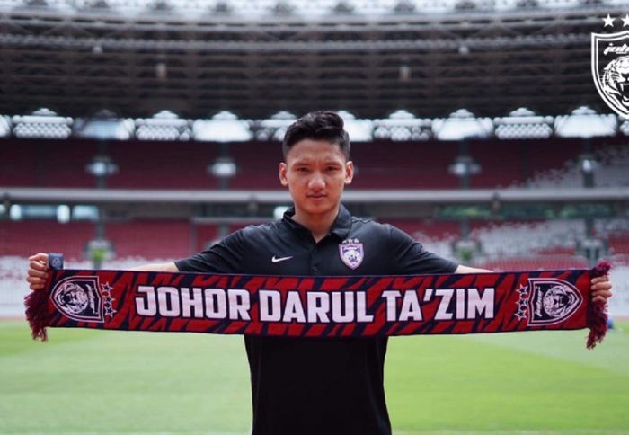 Pemain Timnas U-22 Indonesia Syahrian Abimanyu bergabung dengan klub Malaysia, Johor Darul Ta'zim, 23 Desember 2020.