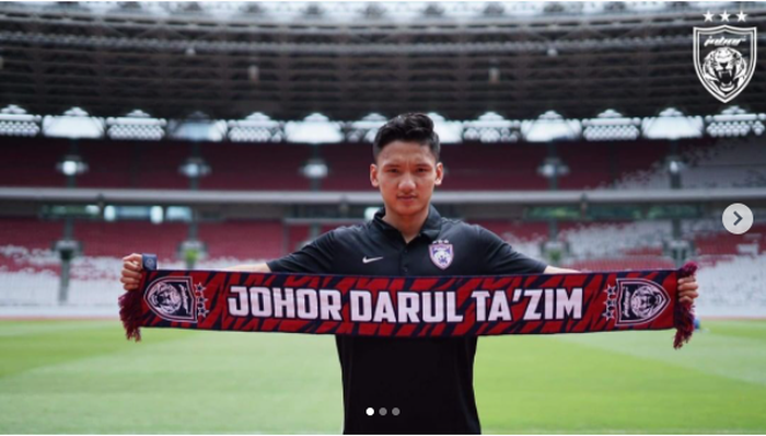 Pemain muda Indonesia, Syahrian Abimanyu, resmi bergabung dengan Johor Darul Ta'zim (JDT).