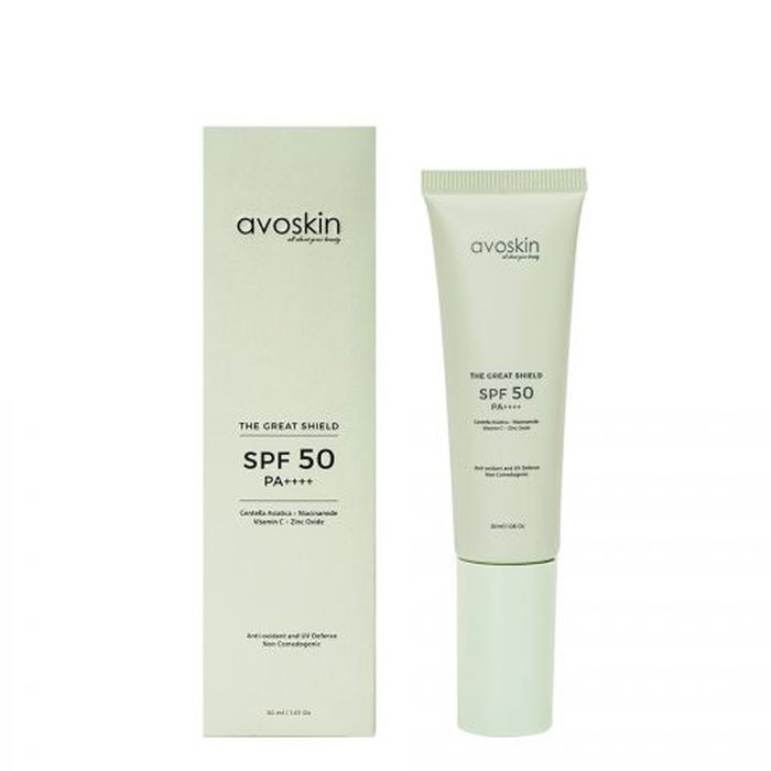 Sunscreen SPF 50 untuk Kulit Berminyak: Avoskin The Great Shield Sunscreen
