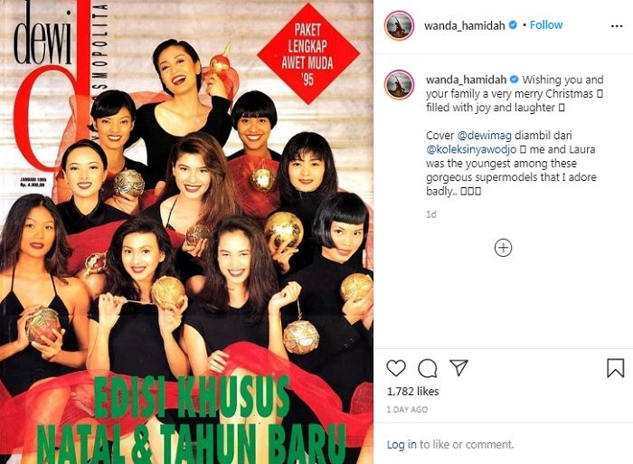 Paras ayu Wanda Hamidah saat jadi model sampul majalah bareng Tamara Bleszynski