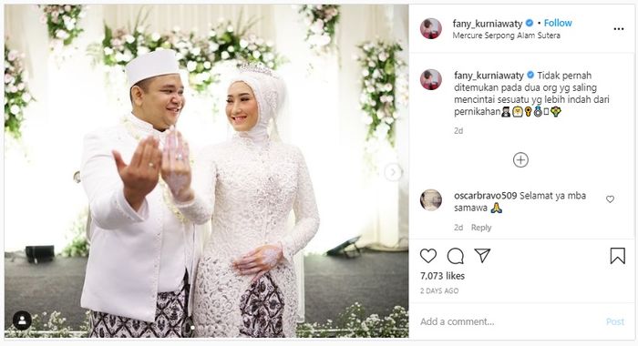 Pernikahan Fany Kurniawaty