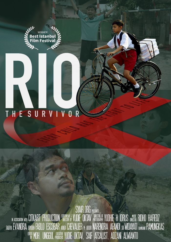 Poster film Rio The Survivor yang berhasil memanangkan best Istanbul film ferstival.