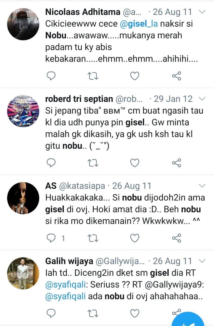 Gisel dan Nobu