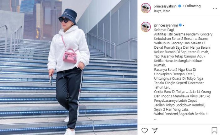 Unggahan SyahriniInstagram @princessyahrini
