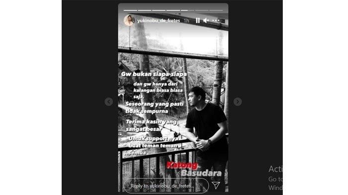 Unggahan insta stories Nobu. (instagram.com/yukinobu_de_fretes)