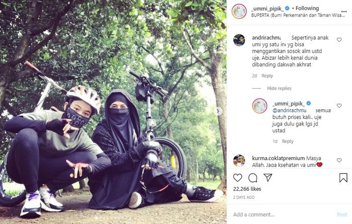 Umi Pipik dan anak bungsunya
