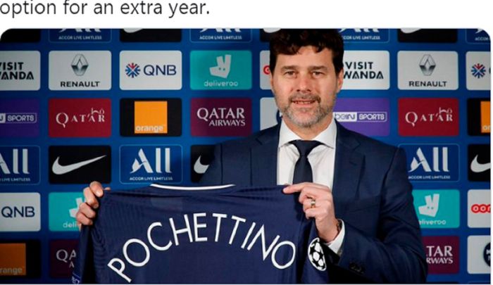 Mauricho Pochettino resmi menjadi pelatih baru Paris Saint-Germain ( PSG). 