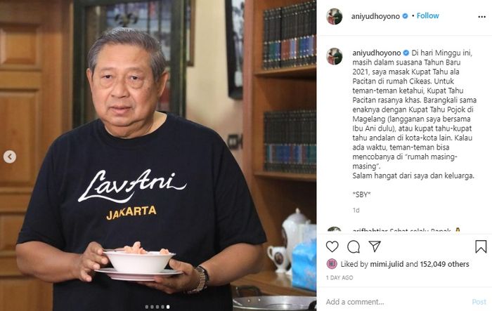 SBY memasak di Istana Cikeas