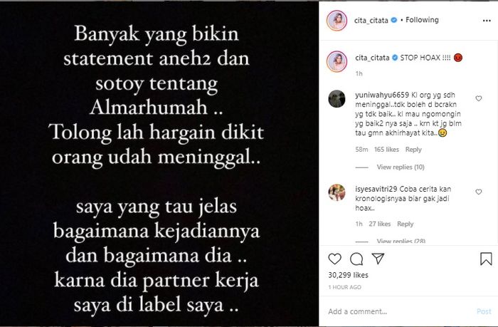 Postingan Cita-cita yang ungkapkan kegeraman pada orang yang menyudutkan Chacha