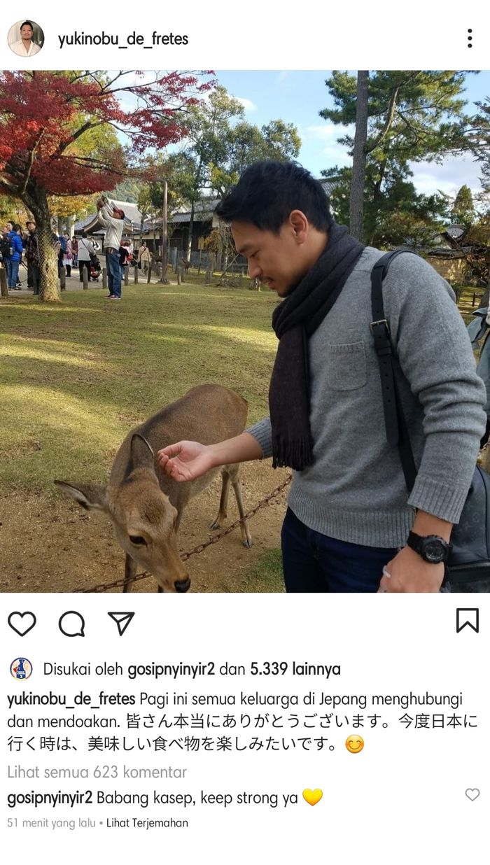 Michael Yukinobu De Fretes mengungkapkan dukungan yang mengalir kepadanya.