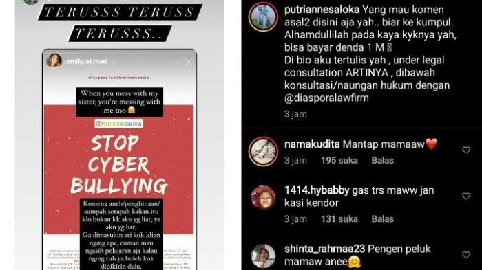 Instagram Story <a href='https://manado.tribunnews.com/tag/putri-anne' title='Putri Anne'>Putri Anne</a>