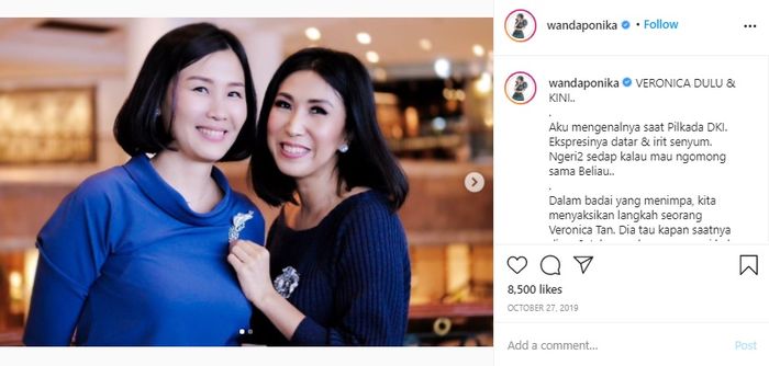 Veronica Tan dan Wanda Ponika