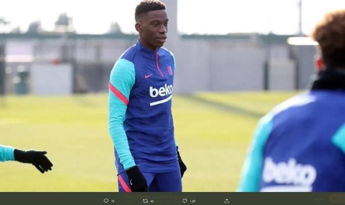 Pemain muda Barcelona, Ilaix Moriba.